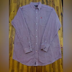 Mens Ariat FR Cat2 long sleeve button down shirt XL tall